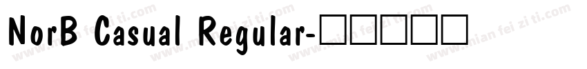 NorB Casual Regular字体转换